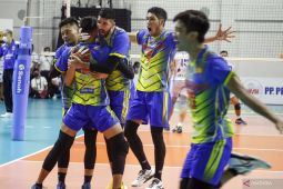 Tim voli putri Gresik Petrokimia dan Bandung bjb berebut tahta Proliga 2022