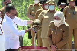 Khofifah sebut tanah dan air dari Jatim berkorelasi dengan nama "Nusantara"
