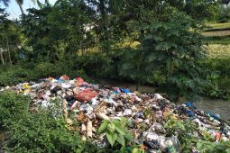 Sampah plastik di hutan penyangga sumber mata air dibersihkan