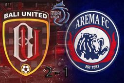 Penalti Brwa Nouri penentu kemenangan Bali United atas Arema FC