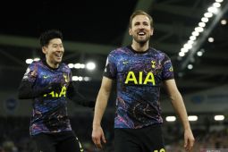 Liga Inggris - Harry Kane dan Cristian Romero antar Spurs menang 2-0 lawan Brighton