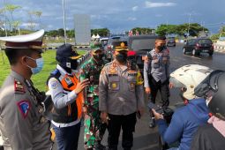 Penyekatan mulai dilakukan di jalan menuju Sirkuit Mandalika