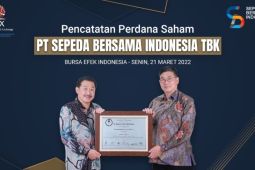 Sepeda Bersama Indonesia resmi catatkan saham perdana  di bursa