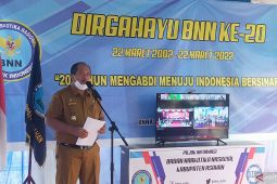 Wabup Asahan hadiri peringatan HUT BNN RI