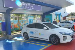 Delegasi G20 pakai kendaraan Listrik dan SPKLU PLN Saat Forum ETWG-1