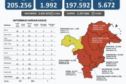 Kasus sembuh COVID-19 di Kaltim bertambah 602 orang