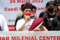 Mahasiswa dan milenial di Jambi deklarasi dukung Ganjar