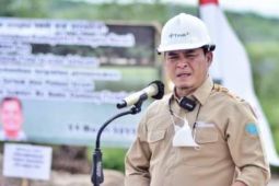 Pemkab Bangka Barat-PT Timah tanam pohon lahan sekitar kolam PDAM