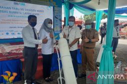 Satgas Kebencanaan BUMN Jambi bantu tabung gas oksigen ke RS
