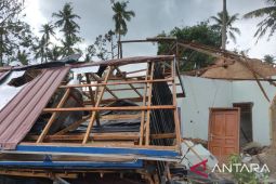 118 rumah warga di Bangka Tengah rusak diterjang puting beliung