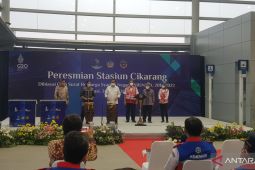 Dua menteri resmikan Stasiun Cikarang Jabar usai revitalisasi