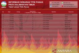 BMKG deteksi delapan titik panas  di Provinsi Kaltim