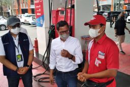 Pastikan stok BBM, Wamen BUMN cek SPBU di Jatim