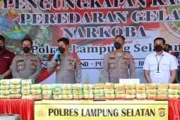Polres Lampung Selatan bongkar peredaran sabu 114 kg