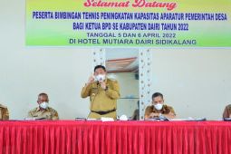 Bupati Eddy Berutu bimtek aparatur desa, Peran BPD akan dimaksimalkan