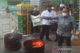 Ketua DPRD Kotabaru hadiri pemusnahan barang bukti hasil kejahatan