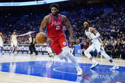 Ringkasan NBA: 76ers atasi Pacers, Embiid peluang MVP