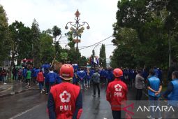 PMI kerahkan personel dan mobilisasi ambulans pada aksi unjuk rasa di Sukabumi