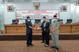 DPRD Batanghari paripurna penyampaian nota pengantar delapan Ranperda Kabupaten Batanghari Tahun 2022