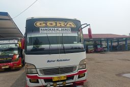 Pemeriksaan ramp check bus Terminal Mandala Rangkasbitung H-7 Lebaran