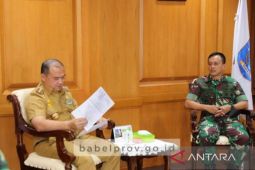 Gubernur Erzaldi usulkan beberapa hal dengan Danrem 045/Garuda Jaya