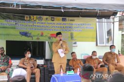 Hasil pekerjaan rehabilitasi Jaringan Irigasi Kecamatan Limpasu diresmikan
