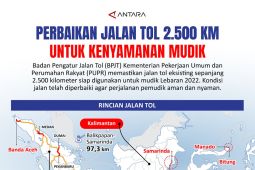 BPJT memastikan perbaikan jalan tol 2.500 km siap digunakan untuk mudik