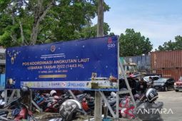Pemudik padati terminal penumpang kapal di Pelabuhan Pangkalbalam