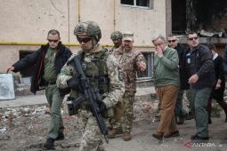 Ibu kota Ukraina digempur rudal saat Sekjen PBB berkunjung