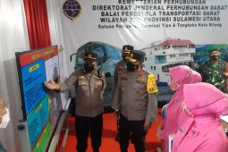 Kapolda Sulut meninjau Pospam dan Posyan Lebaran di Bitung