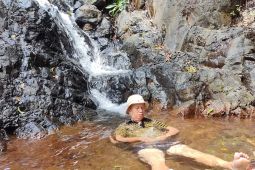 Air terjun Tirai Hujan lepas dari perhatian wisatawan lebaran