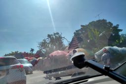 ARUS BALIK - Kemacatan lalulintas sekitar empat kilometer masuki HSS Kalsel H+4