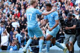 Man City jauhi kejaran Liverpool usai pesta gol lawan Newcastle