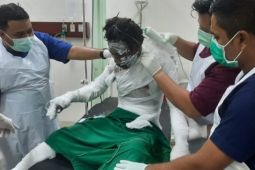Gerobak bakso terbakar, sembilan orang dilarikan ke rumah sakit