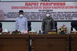 Paripurna DPRD Batanghari rangka jawaban pemerintah terhadap pemandangan umum fraksi-fraksi DPRD