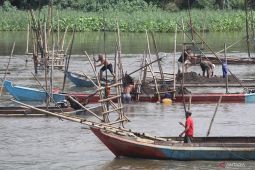 Tambang pasir ilegal Sungai Brantas
