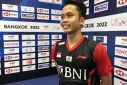 Ginting mulai tunjukkan taji  di partai pembuka perempat final Thomas
