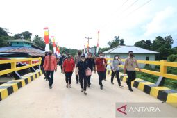 Landak bangun jembatan penghubung dua kecamatan