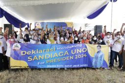 Relawan "Massa Setia Sandi" deklarasi dukung Sandiaga Uno maju Pilpres 2024