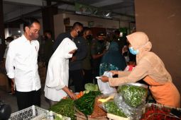 Presiden Jokowi cek langsung harga minyak goreng di Pasar Muntilan