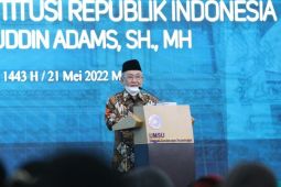 Hakim MK  berikan kuliah umum di Fakultas Hukum UMSU