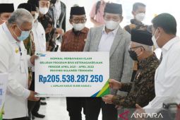 Wapres serahkan manfaat program dan beasiswa BPJS Ketenagakerjaan kepada keluarga pekerja