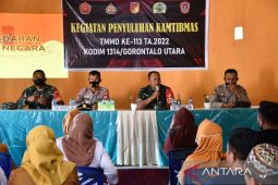 Kodim 1314 dan Polres Gorontalo Utara beri penyuluhan Kamtibmas