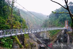 Jembatan gantung Gladak Perak Lumajang kembali dibuka untuk akses masyarakat