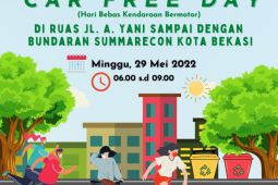 Pemkot Bekasi buka kembali  "car free day" mulai hari Minggu