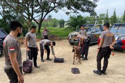 Unit Satwa Direktorat Samapta Polda Kalbar gelar latihan peningkatan deteksi narkotika