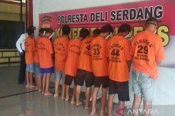 Sembilan anggota geng motor jadi tersangka  perusakan kafe di Galang