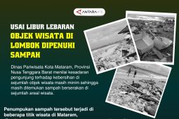 Usai libur Lebaran objek wisata di Lombok dipenuhi sampah