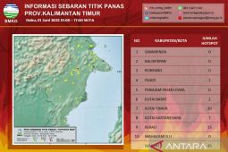 BMKG Balikpapan deteksi 45 titik panas di Kaltim