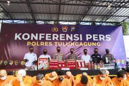 Polres Tulungagung tangkap puluhan pengedar narkoba